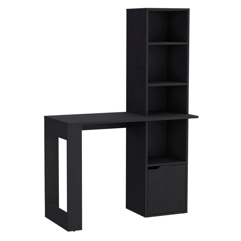 HomeRoots 39" White Wood Pedestal Computer Desk image number 0