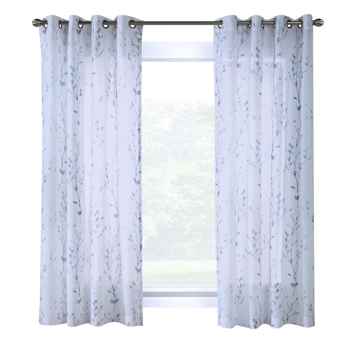 Commonwealth Primavera Grommet Curtain Panel Window Dressing - 52x84", White