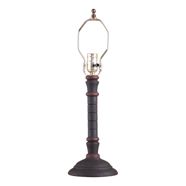 Gatlin Lamp Base In Hartford Black With Red Stripe