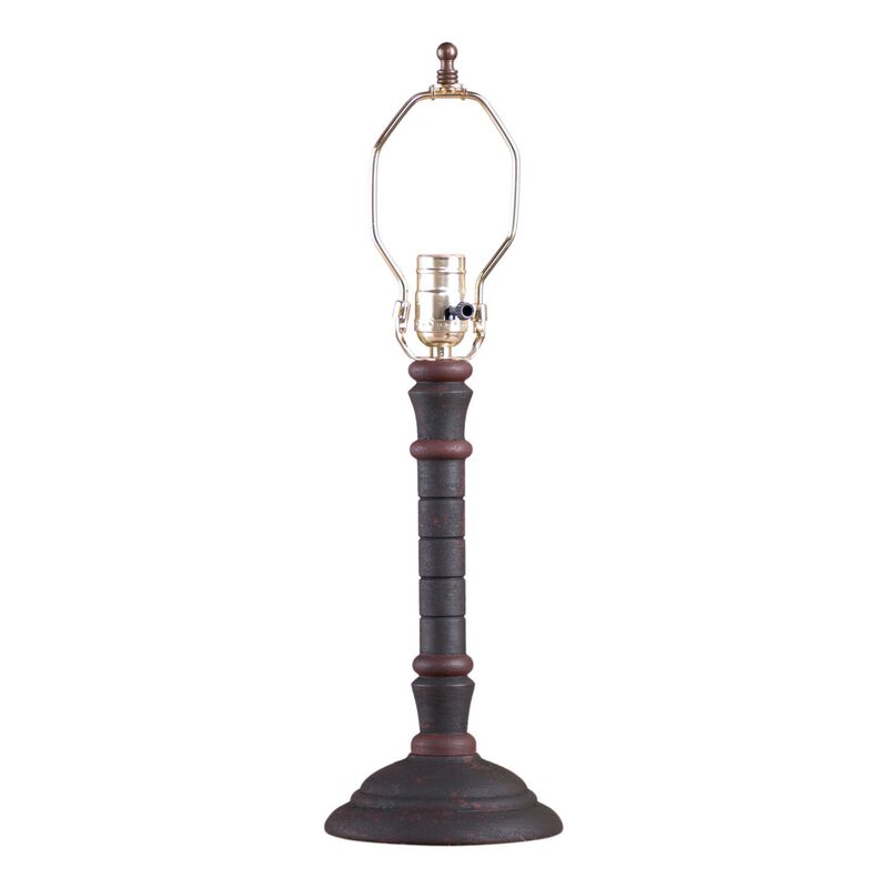 Gatlin Lamp Base In Hartford Black With Red Stripe image number 0