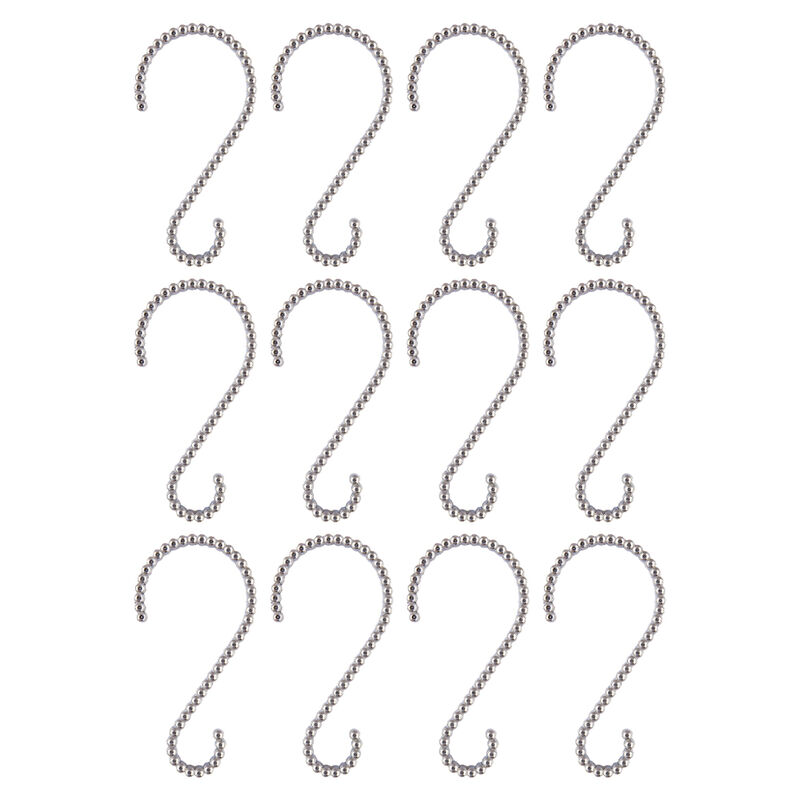 12-Piece Proof Zinc Shower Curtain Hooks image number 4