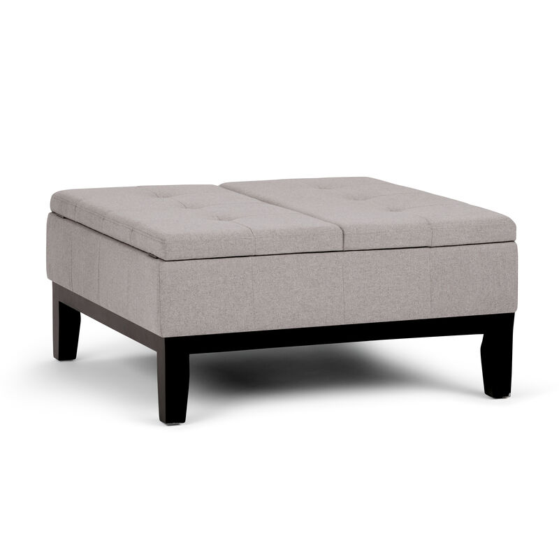 Simpli Home Dover Square Coffee Table Storage Ottoman image number 0