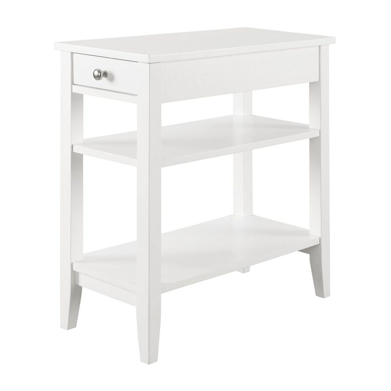 Convience Concept, Inc. American Heritage 1 Drawer Chairside End Table with Shelves