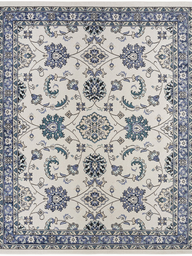 Nourison Essentials NRE05 Ivory/Blue 5' x 7' Rug