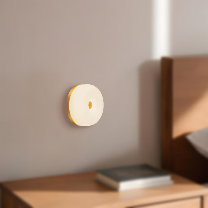Jada 5-in Damp-Rated Dimmable LED Wall Sconce