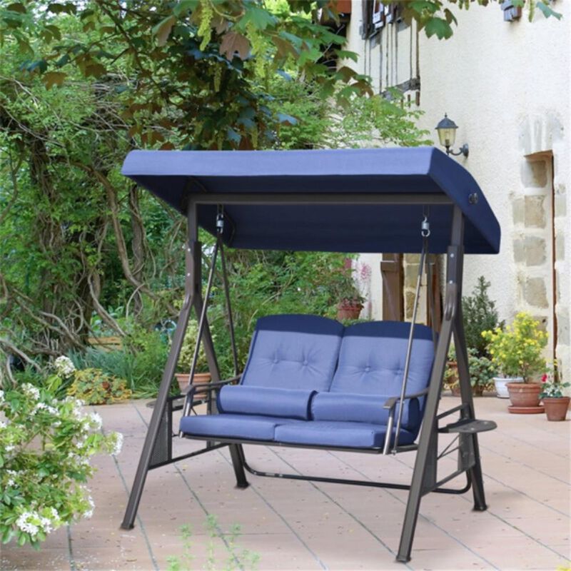 2-Seater Outdoor Patio Swing Chair Durable & Weather-Resistant for Garden, Backyard, or Porch