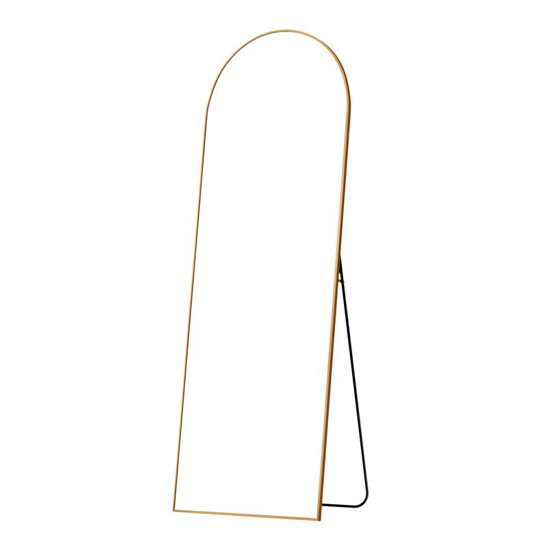 HomeRoots 69" Gold Arch Freestanding Framed Full Length Mirror image number 0
