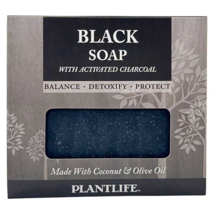 Plantlife Bar Soap - Black with Activated Charcoal 3 Pack