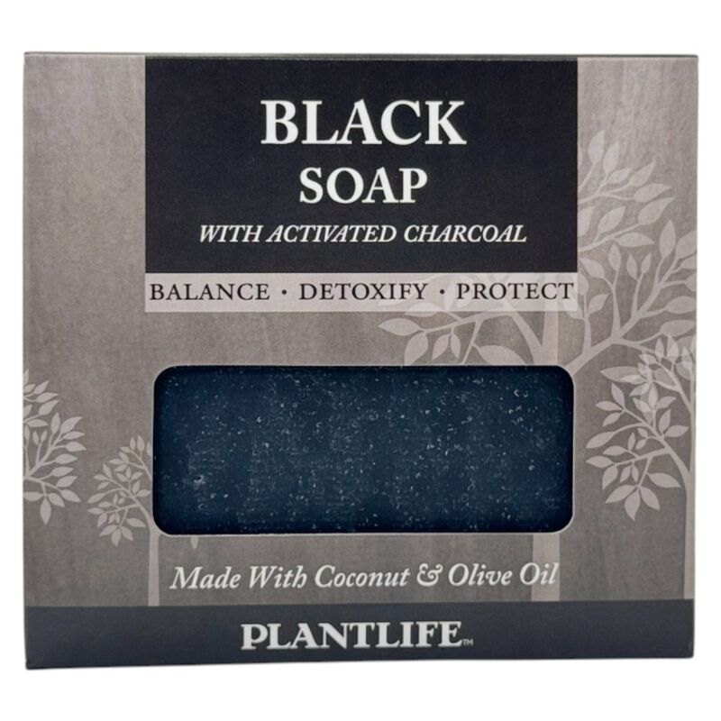 Plantlife Bar Soap - Black with Activated Charcoal 3 Pack image number 0