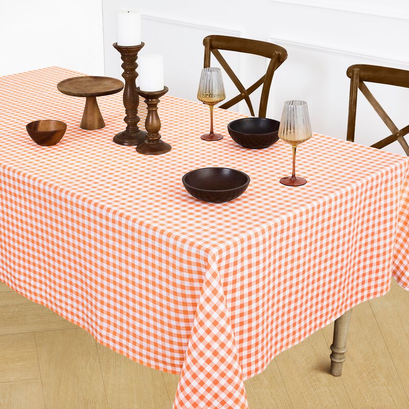 Linen Tablecloth - Gingham Check image number 2