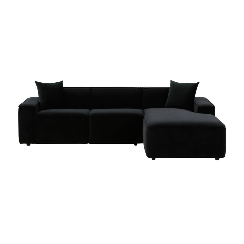 Olafur Velvet Sectional - RAF. image number 2