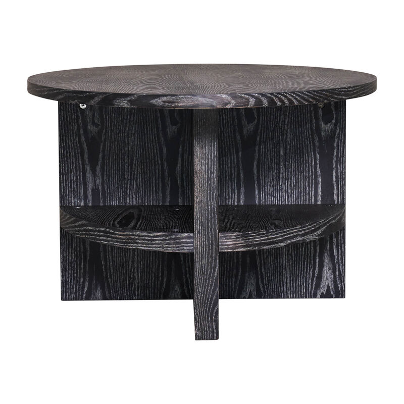 Oval Coffee Table With Bottom image number 4