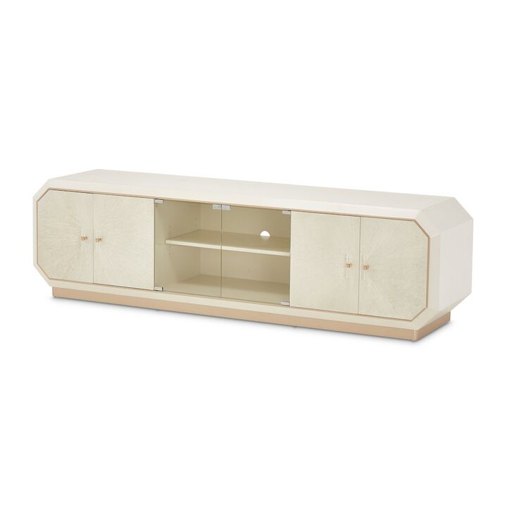 Michael Amini La Rachelle Media Cabinet - Champagne