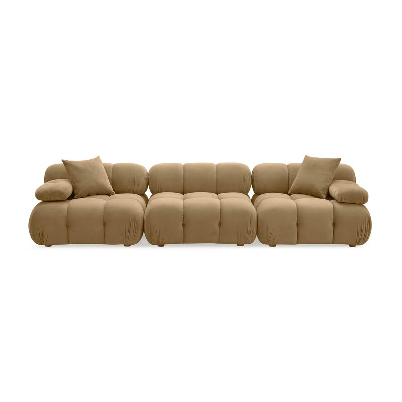 Calliope Cream Vegan Shearling Modular Sofa