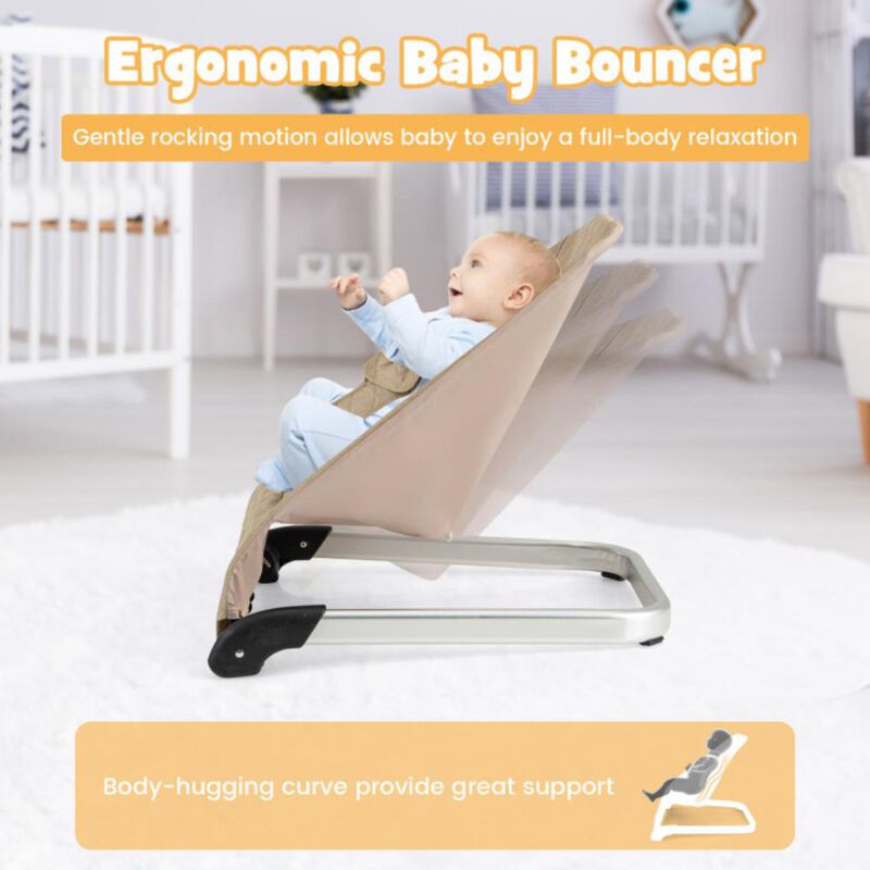 Hivvago Baby Bouncer Seat with Aluminum and Metal Frame image number 4