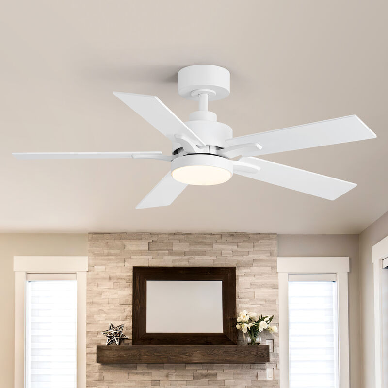 Breezary 42 In LED Ceiling Fan with Light, 5 Blade Fan, 3 CCT Color Temp, 6 Speed Remote,High Airflow Modern Ceiling Fan image number 8