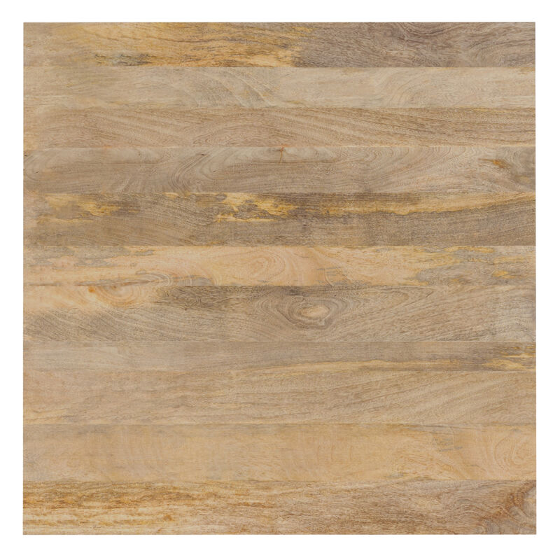 Hunter SOLID MANGO WOOD and Metal 42 inch x 42 inch Square Industrial Dining Table in Natural image number 7