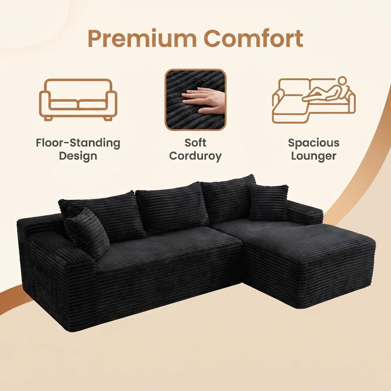 Zekrig 106.3" Cloud Modular Sectional image number 2