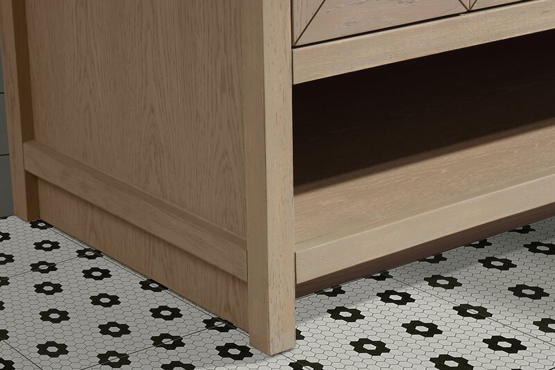 Venice 60" Bathroom Vanity Oak image number 2