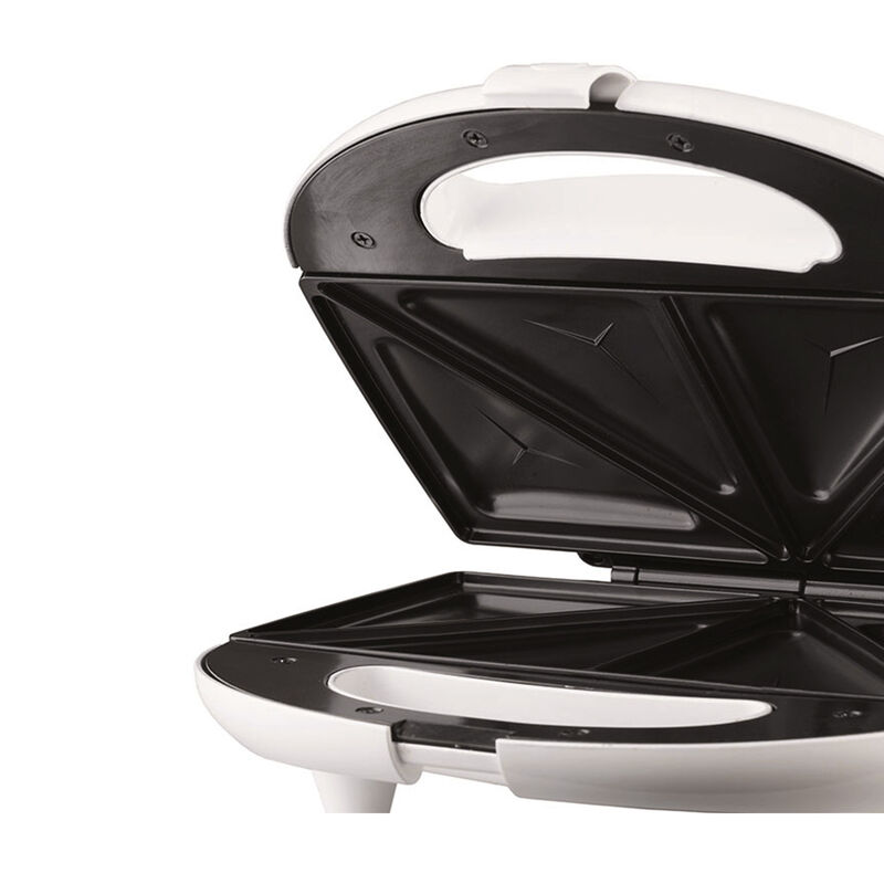 Brentwood Non Stick Compact Dual Sandwich Maker in White