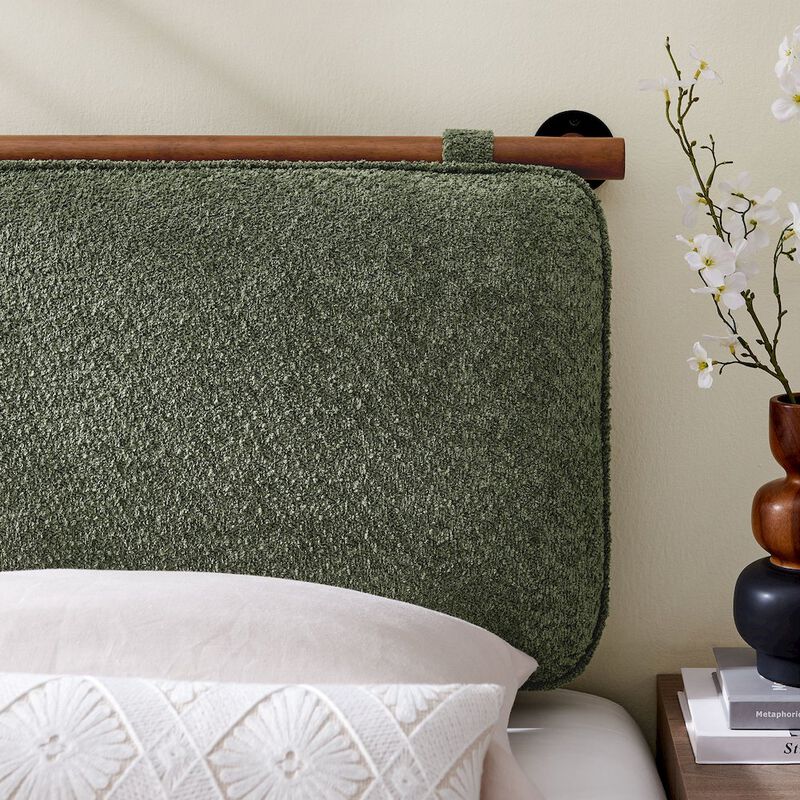 Anela Wall-Mounted Chenille Upholstered Twin Headboard image number 6