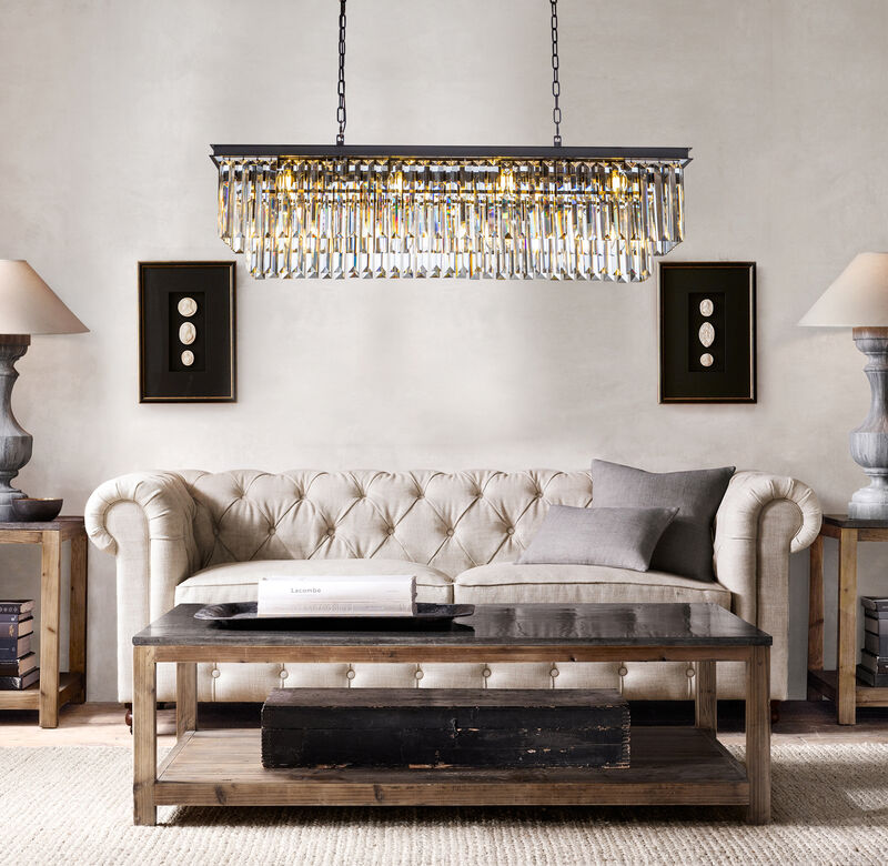 12-Light Modern Fringe Crystal Chandelier for Dining Room with Crystal Accents image number 2
