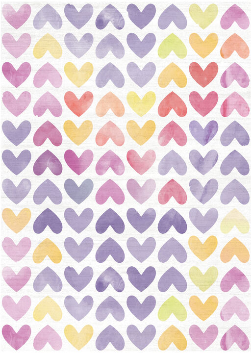HomeRoots Hearts Youthful Washable Area Rug