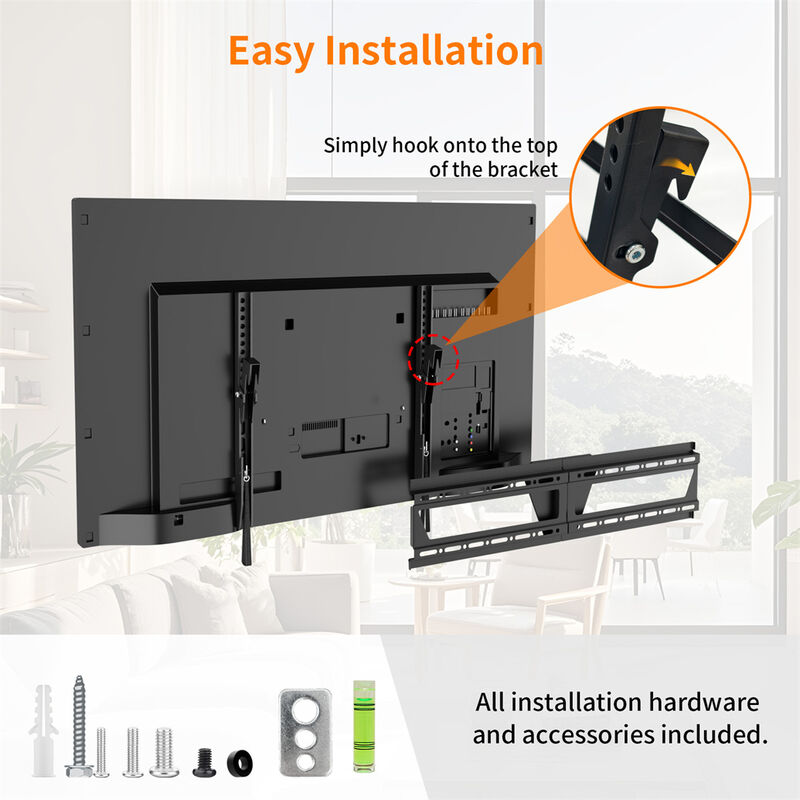 Metal Tilting TV Mount TV Wall Mount for 30-75 in TV Mount Bracket Up To 88 lbs image number 8