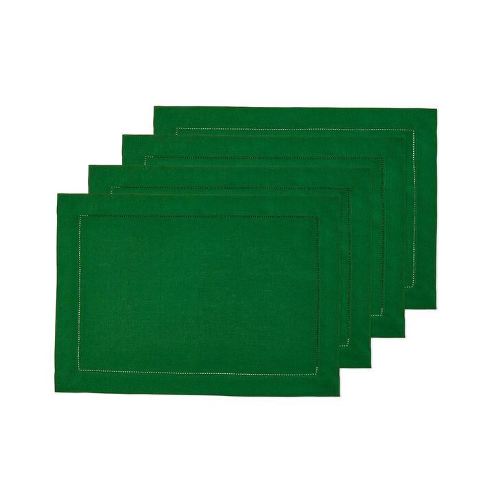 Linen Placemats - Classic Hemstitch (Set of 4)