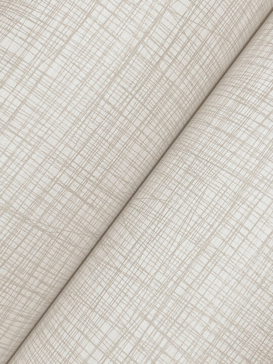 Crossover White Crosshatch Wallpaper (Set of 2)