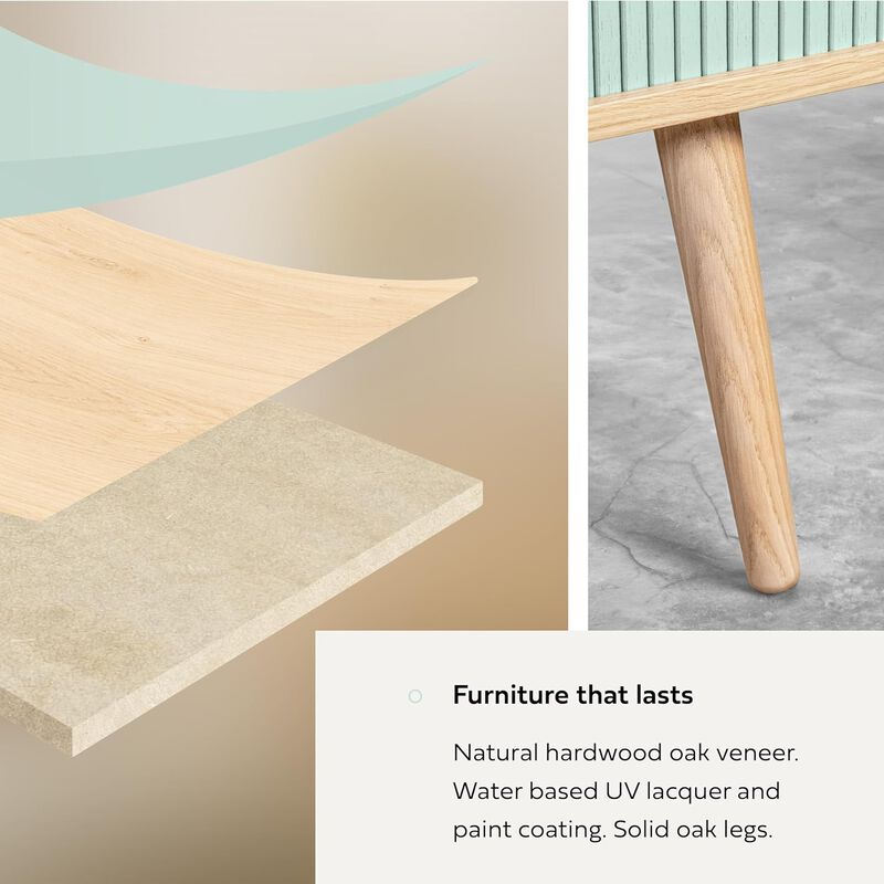 SLIDDO 53'' Sideboard with Doors and Shelves - Credenza.