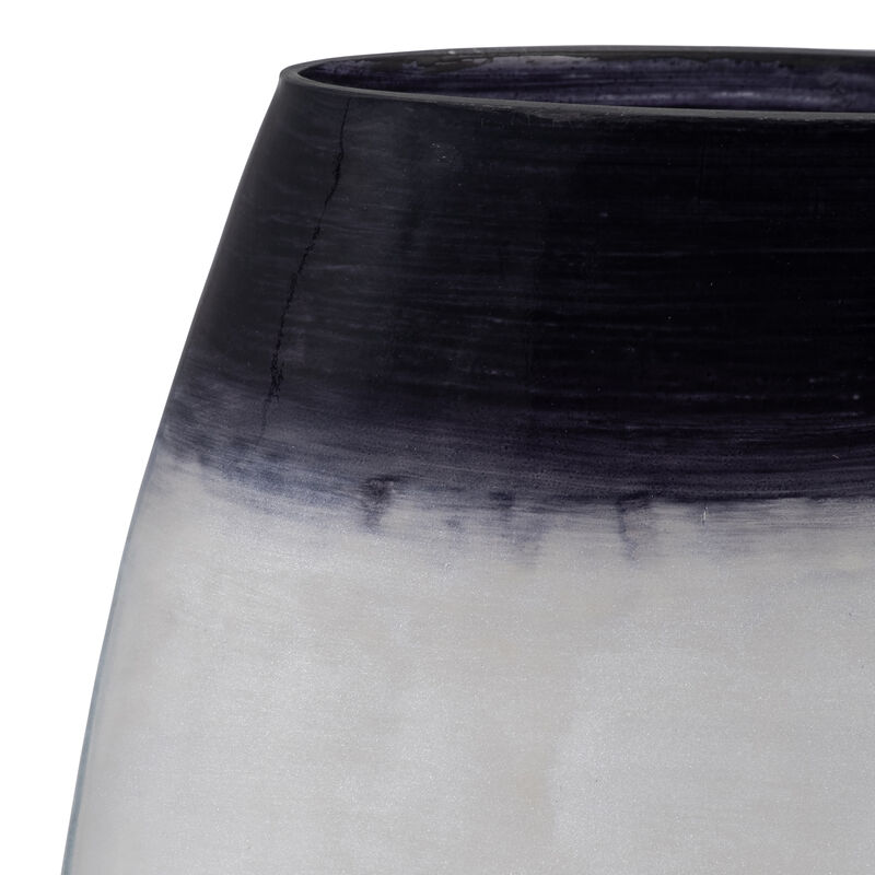 Glass, 8" Ombre Vase, Blue image number 4
