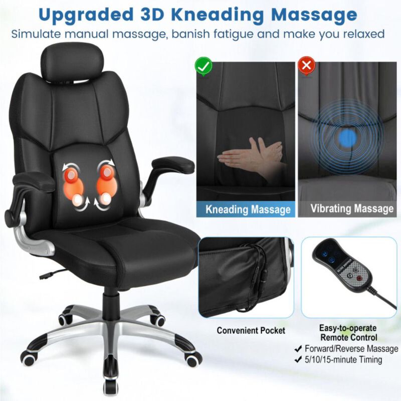Hivvago Kneading Massage Office Chair with Adjustable Headrest