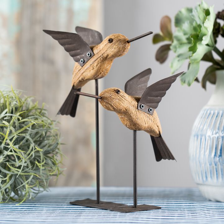 Set of 2 Bird Garden Stakes &ndash; Decorative Outdoor Yard Accents for Home and Garden