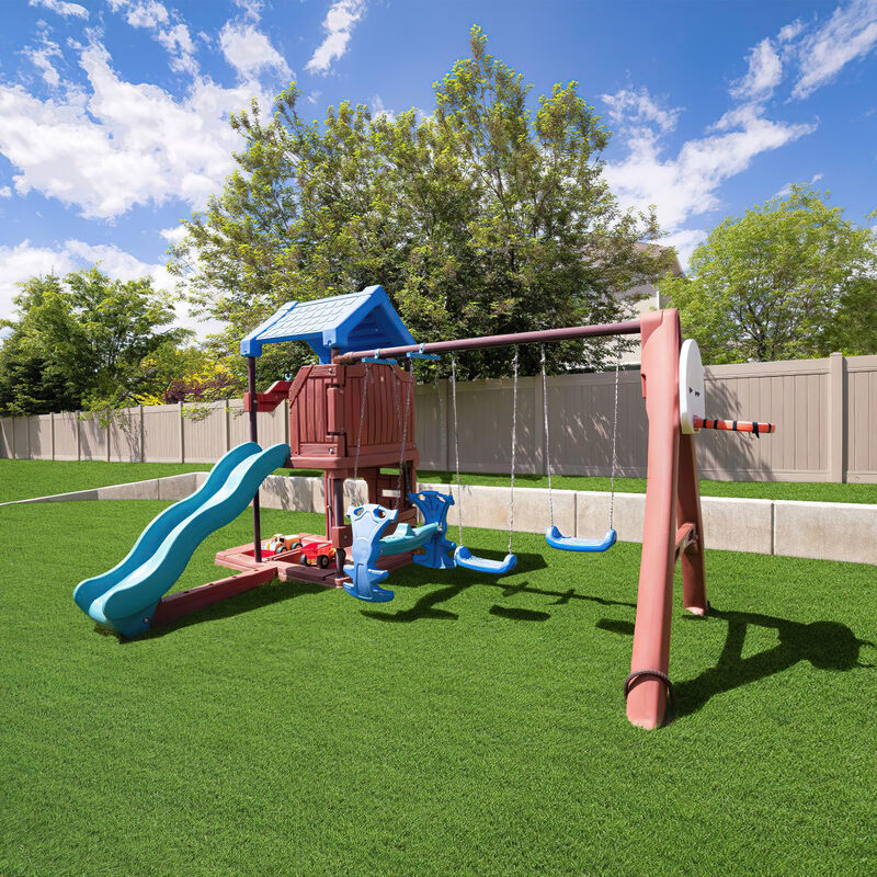 FUFU&GAGA Artificial Grass Rug (118.1" L x 78.7" W), Lush Green Turf for Indoor & Outdoor Use