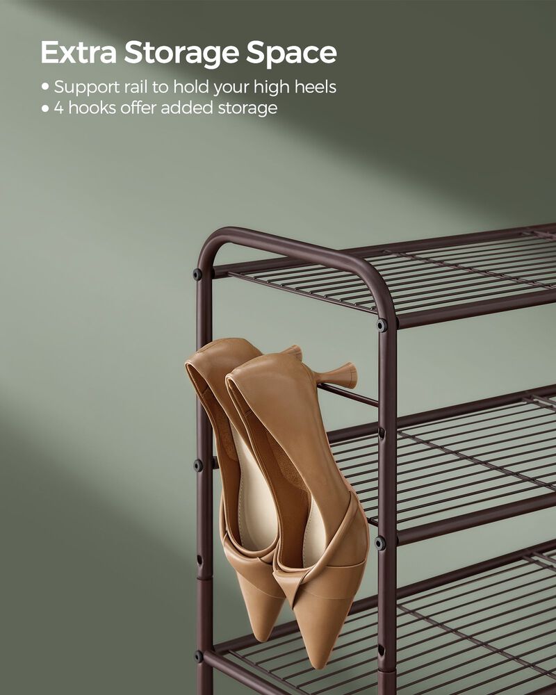 Wide 3-Tier Metal Shoe Rack – Durable and Stylish Storage Solution for Shoes