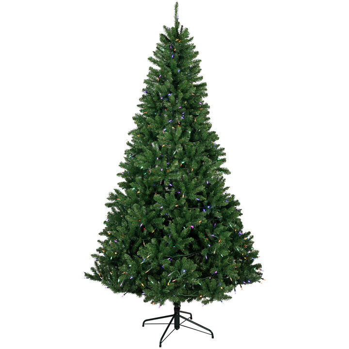 7.5' Pre-Lit Manchester Pine Instant Connect Artificial Christmas Tree  Dual LED Lights