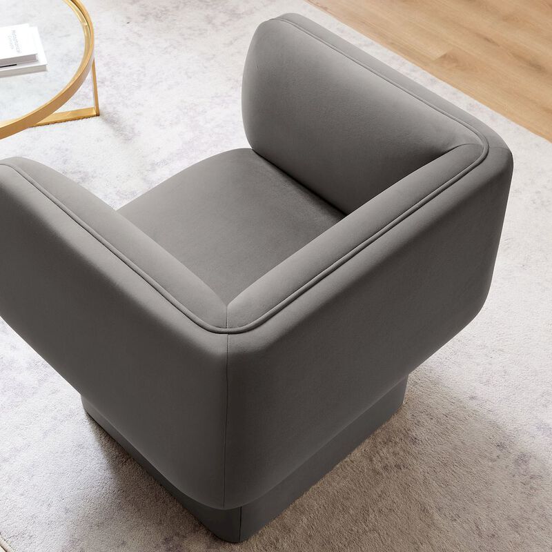 Tate Performance Velvet Accent Chair image number 8