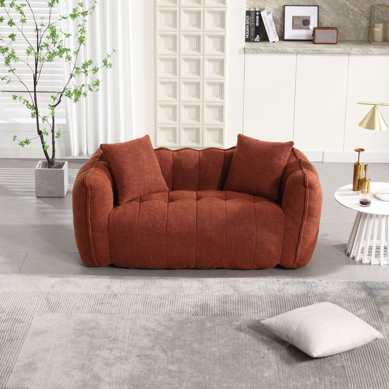 Merax Chenille Lazy Bean Bag Loveseat for Living Room.
