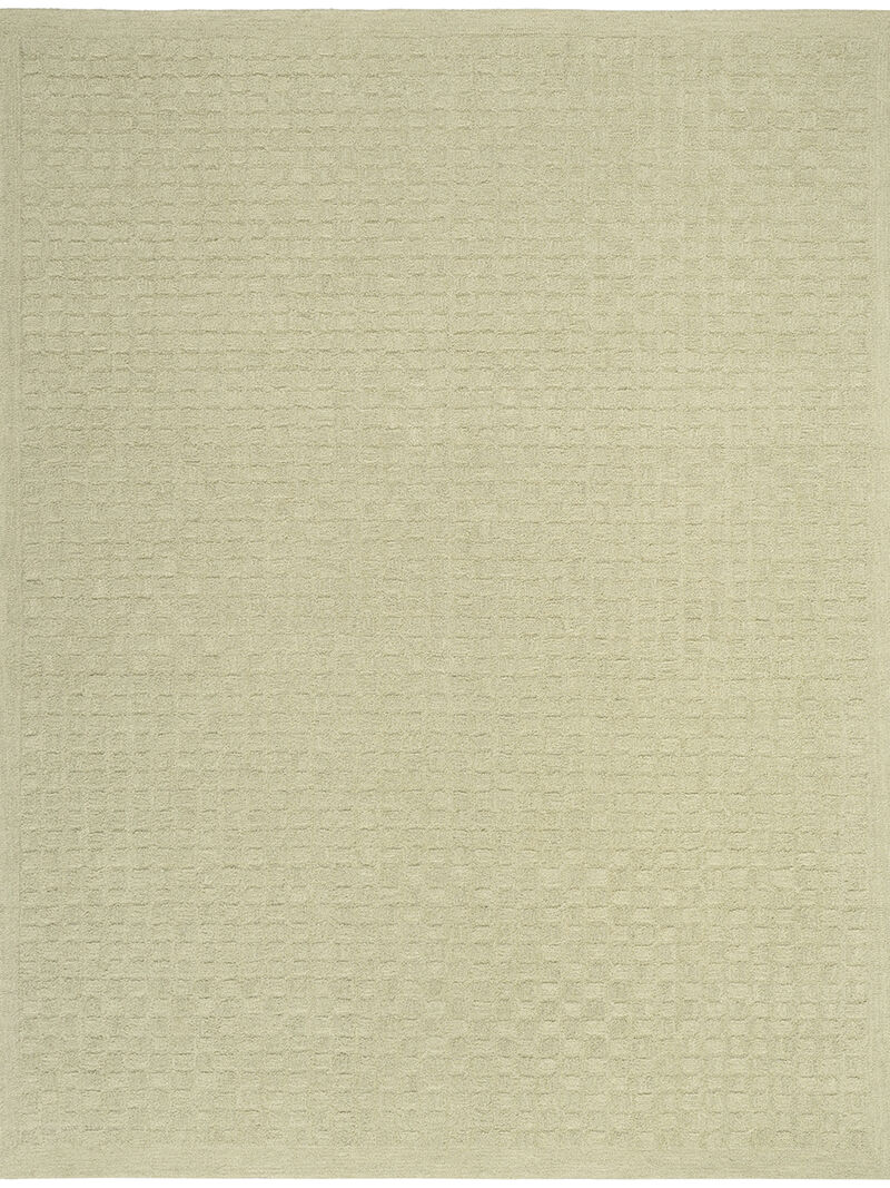 Pure Grids PGR01 Light Green 8'6" x 11'6" Rug