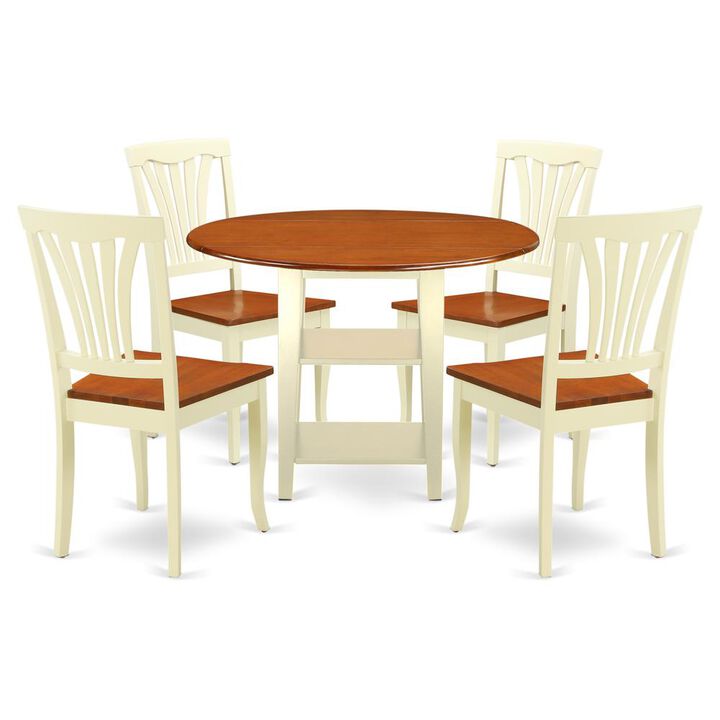 Dining Room Set Buttermilk & Cherry
