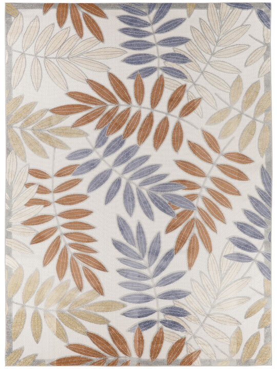 Aloha ALH18 Blue/Mocha 9' x 12' Rug