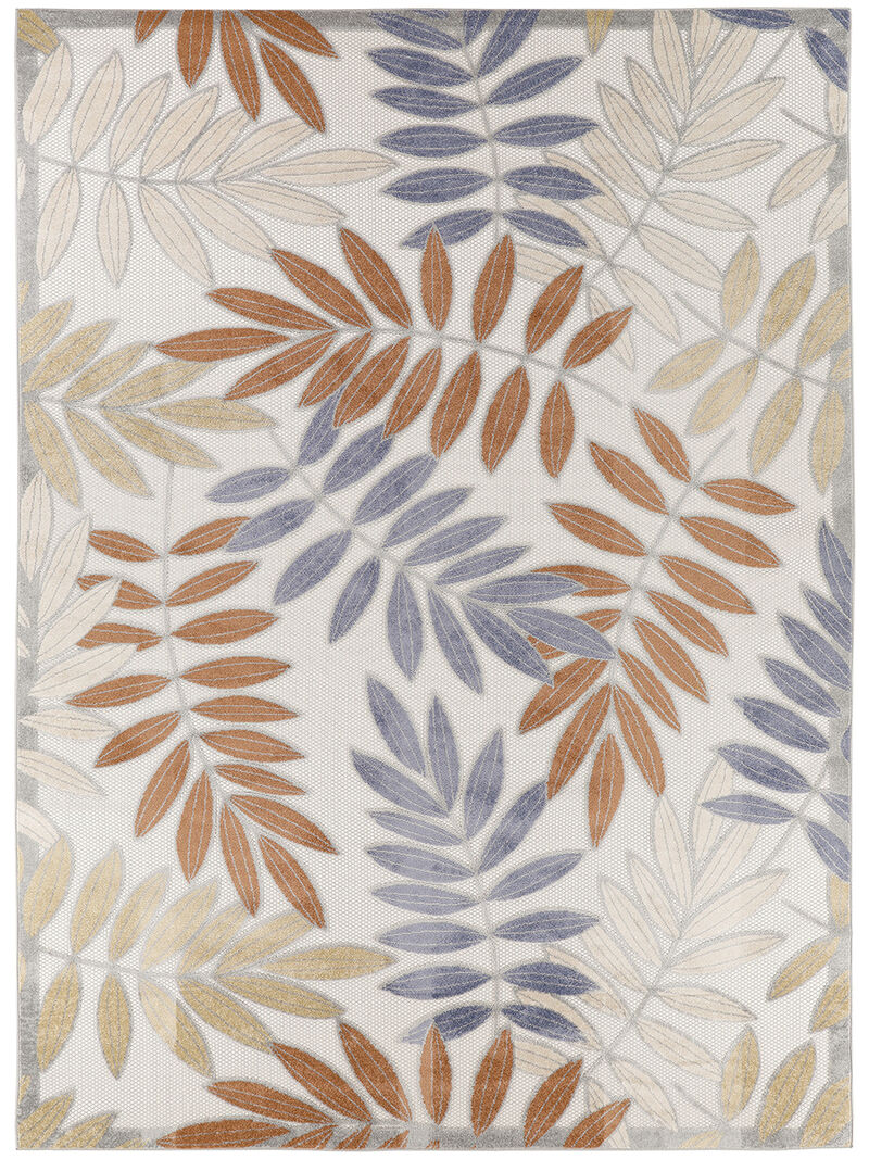 Aloha ALH18 Blue/Mocha 9' x 12' Rug