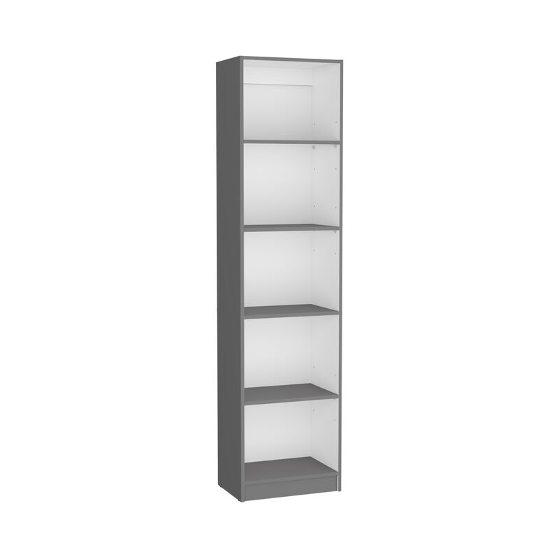 Bookcase XS Benzoni, Office, Matt Gray / White