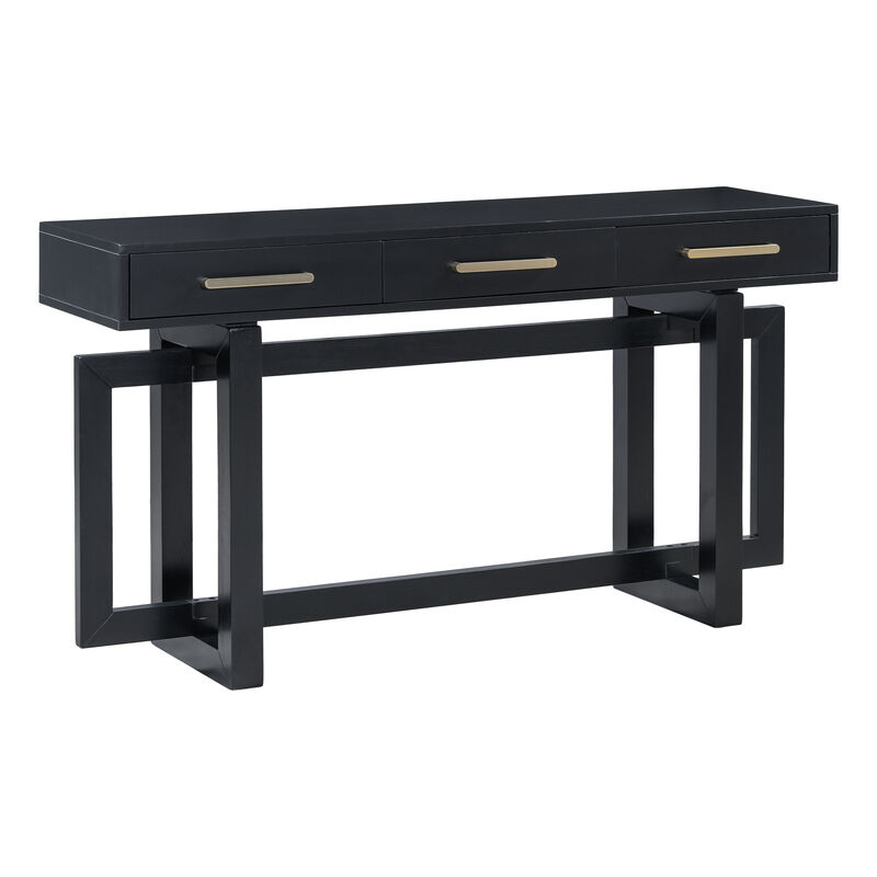 Merax Modern Console Table with Three Drawers