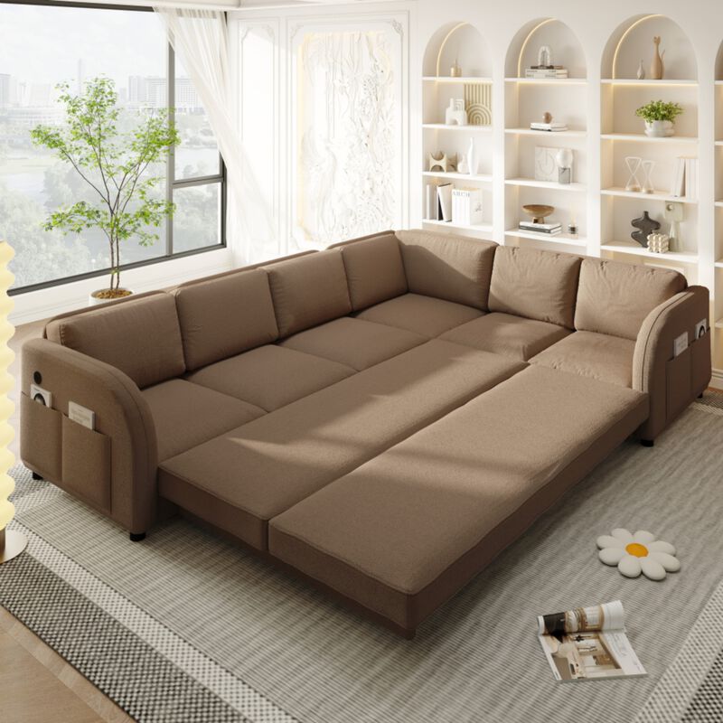 Fumris U Shaped Modular Sectional Sofa image number 8