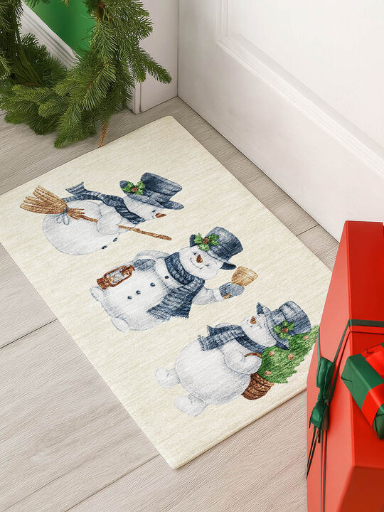 Merry & Bright MY28 Ivory 20" x 30" Rug