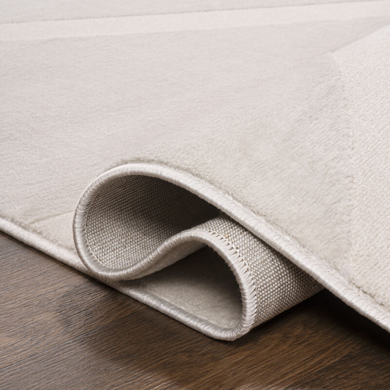 Aelius MidCentury Scandinavian Abstract Sun Two-Tone High-Low Area Rug