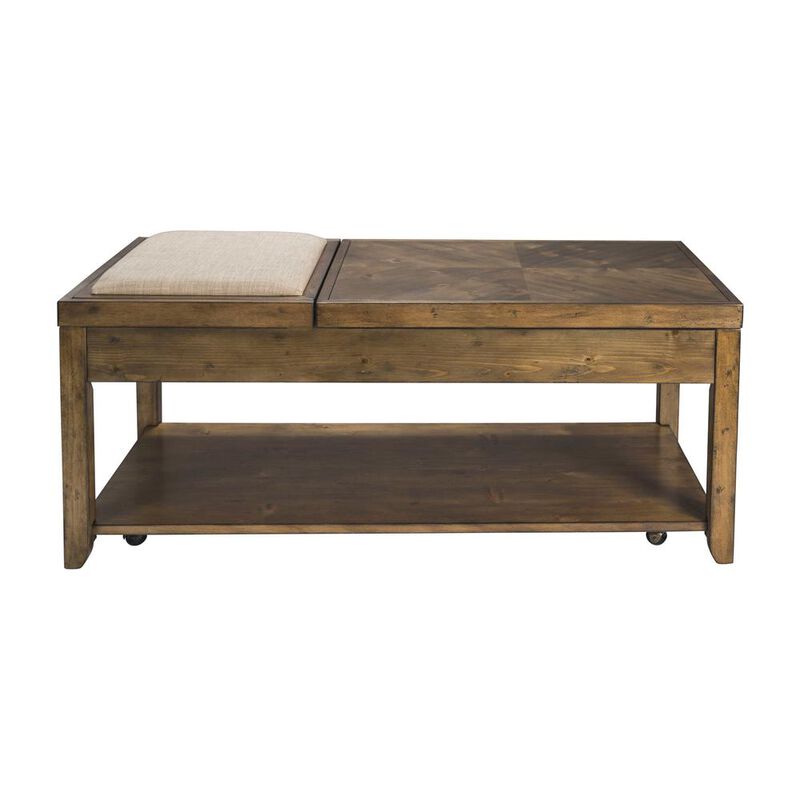 Liberty Furniture Mitchell Cocktail Table in Nutmeg image number 2