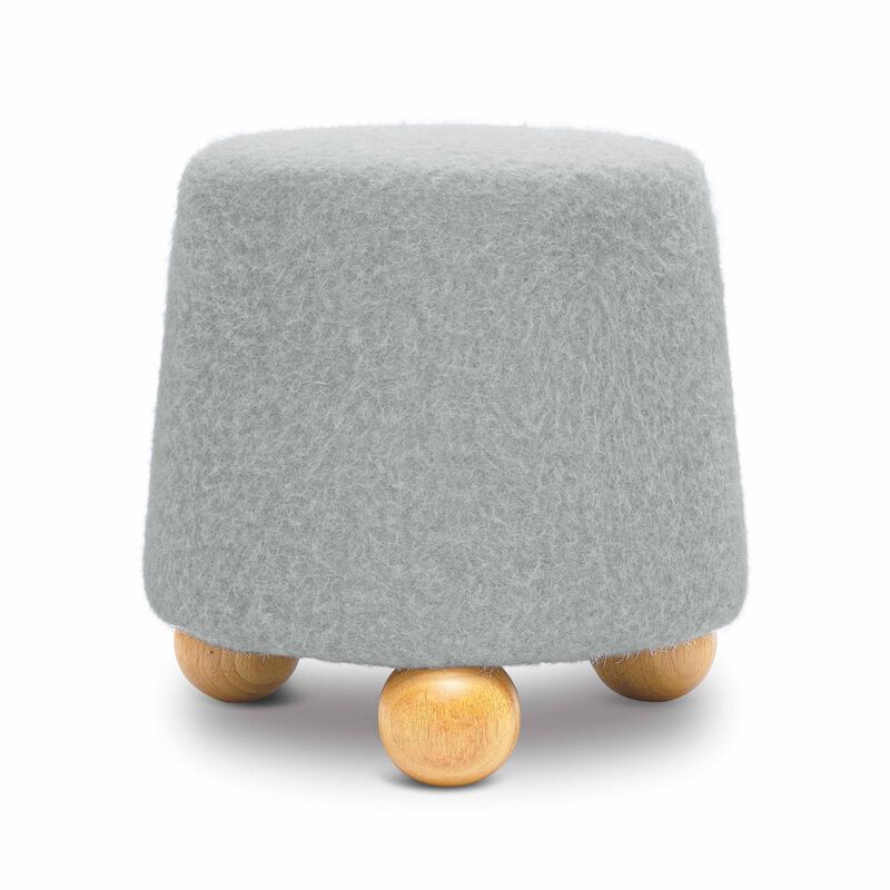 Jaine Loose Mohair Ottoman